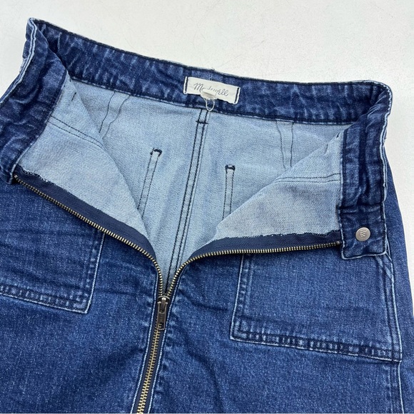 Madewell Denim Utility Zip Skirt - Picture 4 of 8